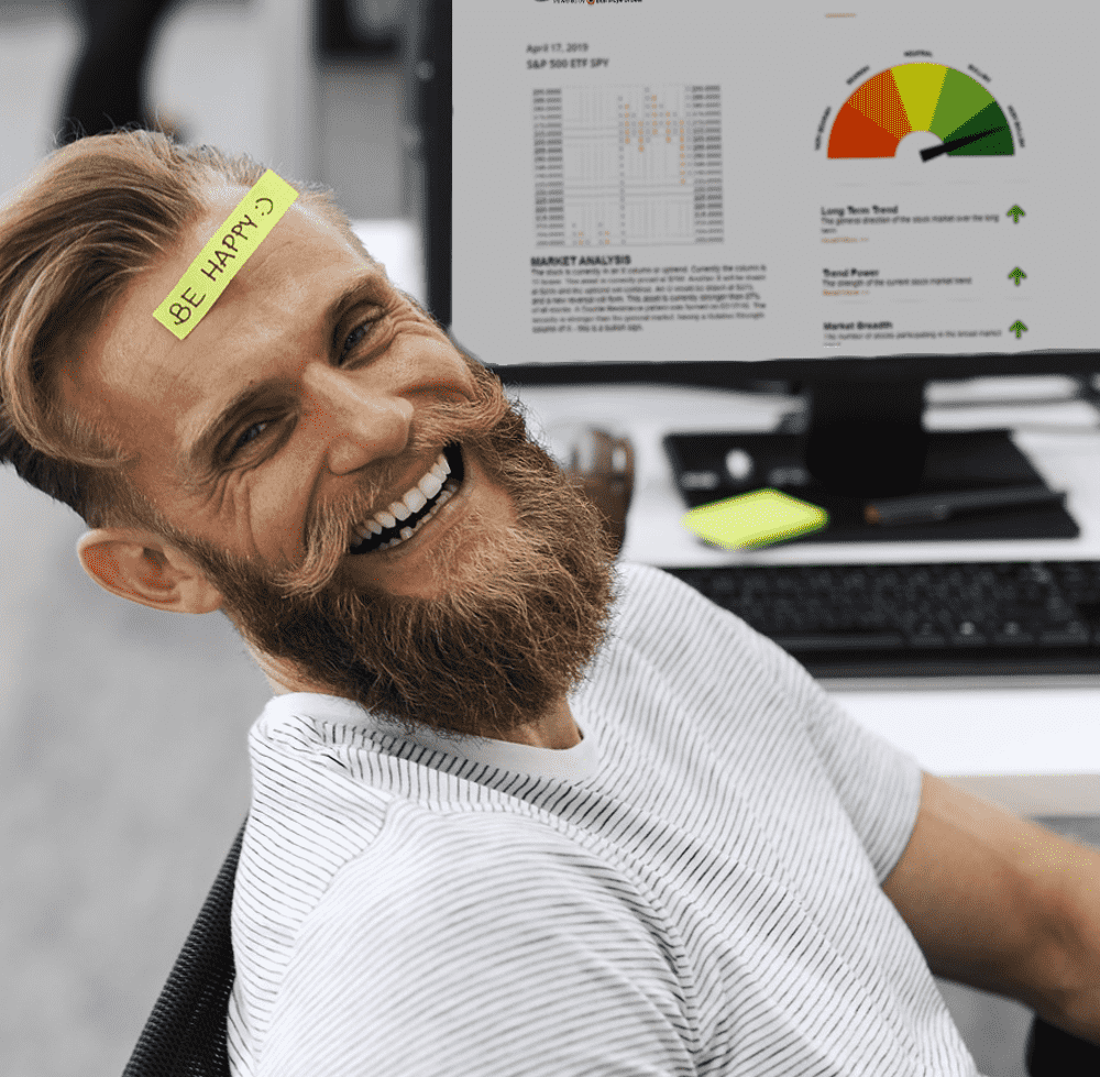 Point and figure charts happy guy